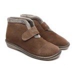 Hoge pantoffel beige daim 280 Nordikas